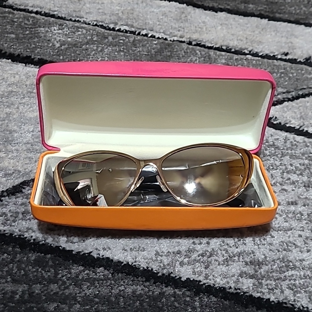KATE SPADE ♠️ NEW YORK GOLD CAT EYE SUNGLASSES & CASE